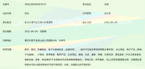 重庆新华传媒梁平新华书店二门市